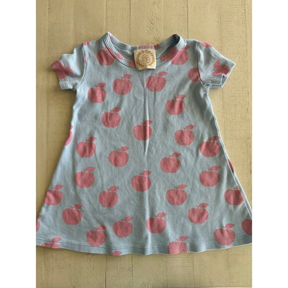 Beaufort Bonnet Pink Apples Polly Play Dress Size 2T VGUC - Picture 2 of 4